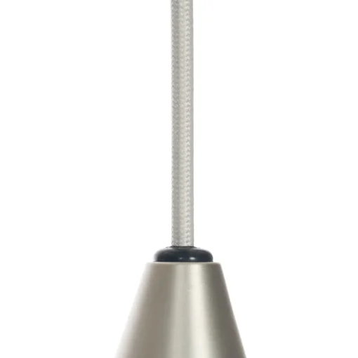Lucande hengelampe Sharvil, 3 lyskilder, hvit, glass, 97 cm Outlet