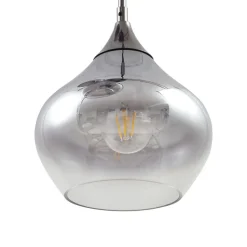 Lucande Jarven hengelampe, 3 lyskilder, svart, glass Best