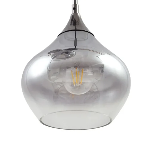 Lucande Jarven hengelampe, 3 lyskilder, svart, glass Best