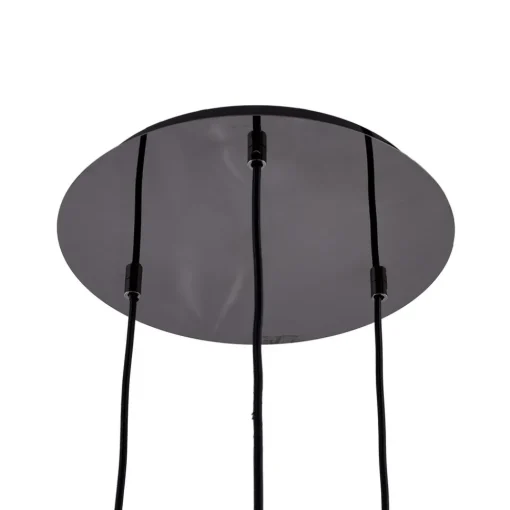 Lucande Jarven hengelampe, 3 lyskilder, svart, glass Best