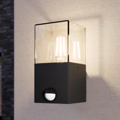 Lucande Keke utendørs vegglampe med sensor| Vegglamper Med Sensor|Utebelysning Med Sensor