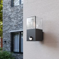 Lucande Keke utendørs vegglampe med sensor| Vegglamper Med Sensor|Utebelysning Med Sensor
