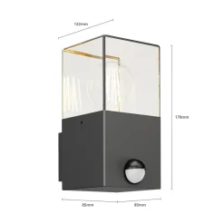 Lucande Keke utendørs vegglampe med sensor| Vegglamper Med Sensor|Utebelysning Med Sensor