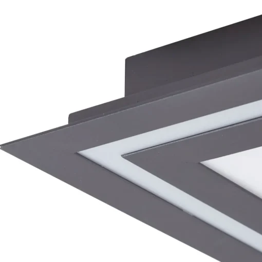 Lucande LED taklampe Leicy, svart, 124 cm, RGB, CCT| Butikkbelysning|Design- Og Hotellbelysning