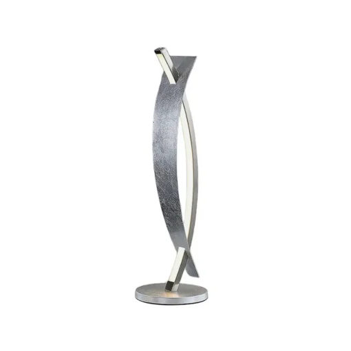 Lucande LED-bordlampe Marija, sølvfarget, dimbar, 62 cm| Bordlamper