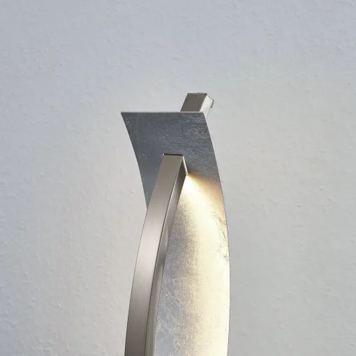 Lucande LED-bordlampe Marija, sølvfarget, dimbar, 62 cm| Bordlamper