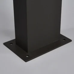 Lucande LED-gatelampe Lennik, sensor, 100 cm, antrasitt Hot