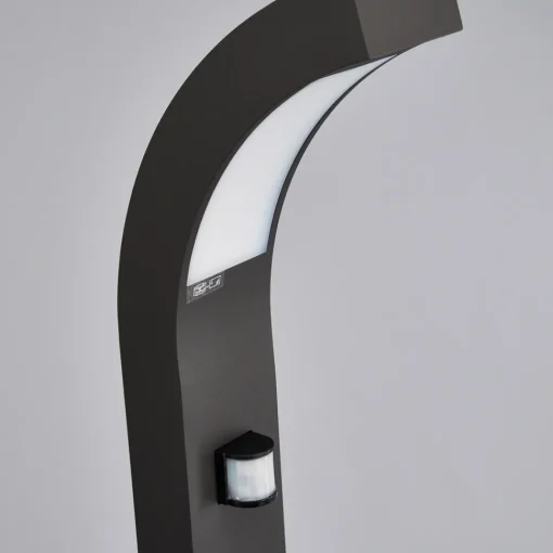 Lucande LED-gatelampe Lennik, sensor, 100 cm, antrasitt Hot