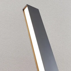 Lucande LED-gatelampe Lirka, mørkegrå, metall, 60 cm| Kommersiell Utebelysning|Terrassebelysning