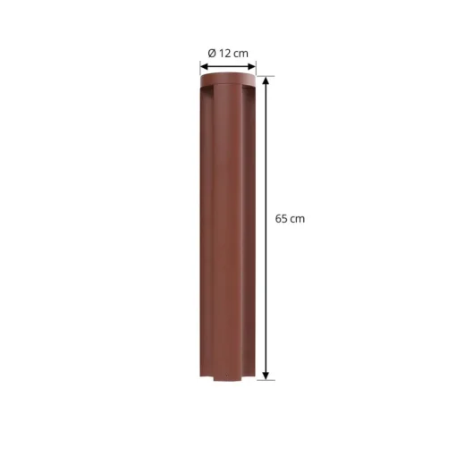 Lucande LED-gatelampe Raiku, rustfarget, aluminium, 65 cm| Kommersiell Utebelysning|Led-Utendørs