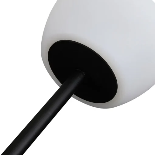 Lucande LED-gulvlampe Heribio, svart, jern, 153 cm Online