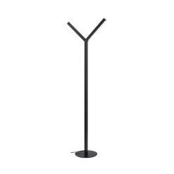 Lucande LED-gulvlampe Ilian, svart, metall, CCT, dimbar Best