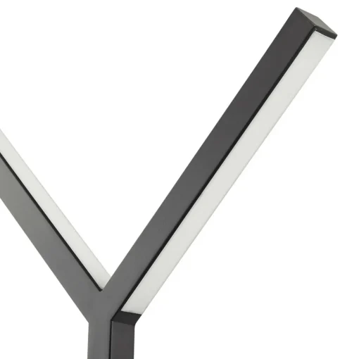 Lucande LED-gulvlampe Ilian, svart, metall, CCT, dimbar Best