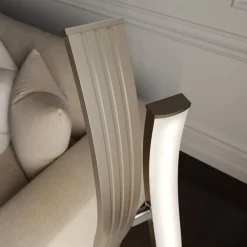 Lucande LED-gulvlampe Mairia, sølv, bølgeformet| Led-Innendørs|Gulvlamper