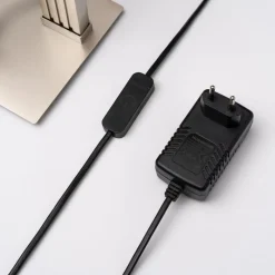 Lucande LED-gulvlampe Mairia, sølv, bølgeformet| Led-Innendørs|Gulvlamper