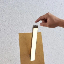 Lucande LED-gulvlampe Marija, gullfarget, dimbar, 140 cm| Gulvlamper|Led-Innendørs