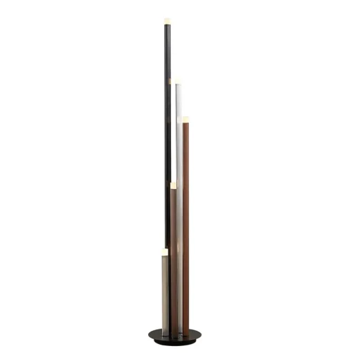 Lucande LED-gulvlampe Stoika, 150 cm, 5 lyskilder, metall New