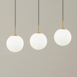 Lucande LED-hengelampe Joran, 3 lyskilder, hvit, glass| Led-Innendørs|Pendellamper