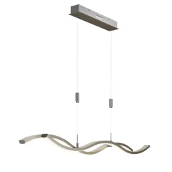 Lucande LED-hengelampe Mairia, sølv, høydejusterbar Clearance