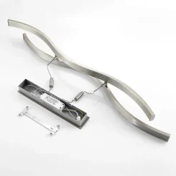 Lucande LED-hengelampe Mairia, sølv, høydejusterbar Clearance