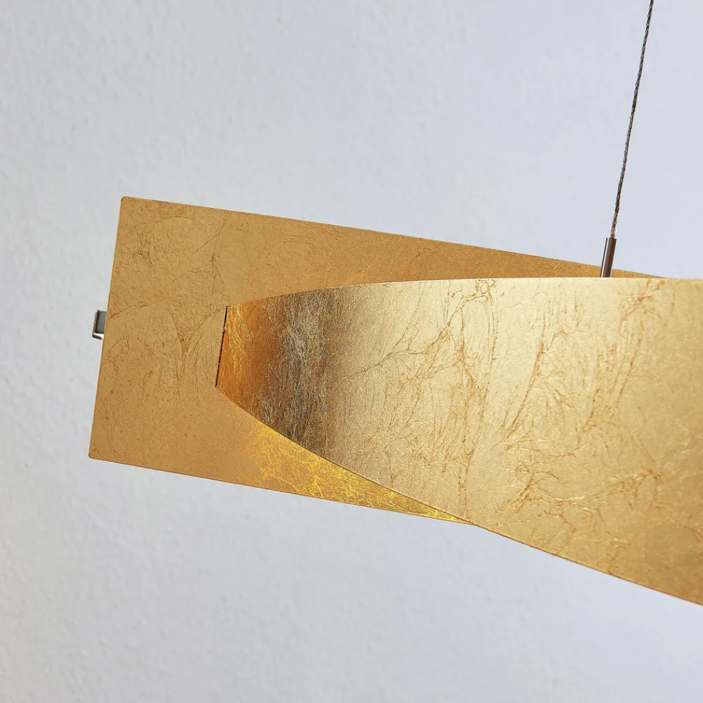 Lucande LED-hengelampe Marija, 101 cm, gullfarget, dimbar Clearance