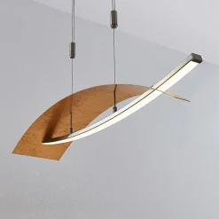 Lucande LED-hengelampe Marija, 91 cm, gullfarget, dimbar Clearance