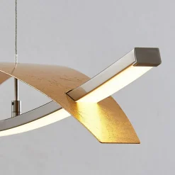 Lucande LED-hengelampe Marija, 91 cm, gullfarget, dimbar Clearance