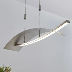 Lucande LED-hengelampe Marija, 91 cm, sølv, dimbar Sale