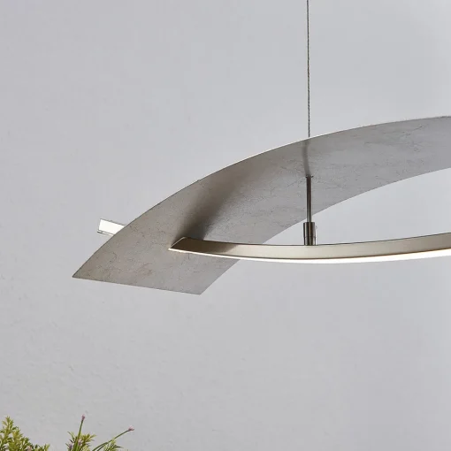 Lucande LED-hengelampe Marija, 91 cm, sølv, dimbar Sale