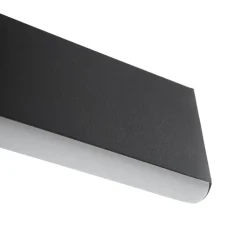 Lucande LED-hengelampe Philine, lengde 121 cm svart jern New