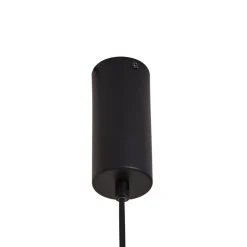 Lucande LED-hengelampe Savete, røykgrå, glass, Ø 12 cm| Led-Innendørs