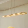 Lucande LED-hengelampe Silja, tre, akryl, hvit, 3000K| Pendellamper