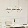 Lucande LED-pendel Madu, svart, metall, 92,5 cm lang Best