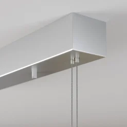 Lucande LED-pendellampe Arnik, 140 cm, nikkelfarget, dimbar Outlet
