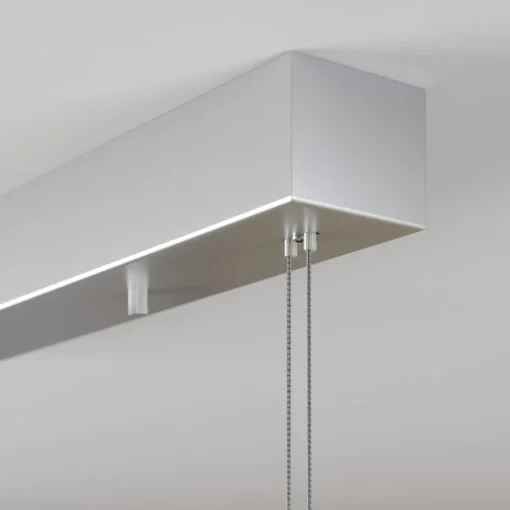 Lucande LED-pendellampe Arnik, 140 cm, nikkelfarget, dimbar Outlet