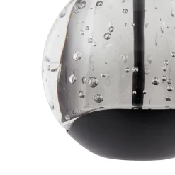 Lucande LED-pendellampe Hayley, svart, 3 lyskilder, glass| Pendellamper