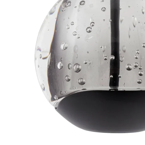 Lucande LED-pendellampe Hayley, svart, 3 lyskilder, glass| Pendellamper