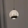 Lucande LED-pendellampe Hayley, svart, 1 lyskilde, glass| Pendellamper