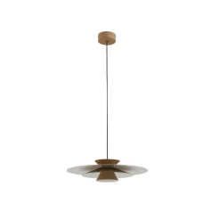 Lucande LED-pendellampe Livie, beige, aluminium, Ø 50 cm Discount