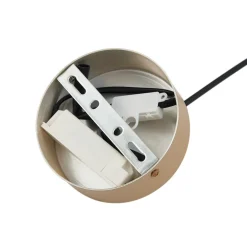 Lucande LED-pendellampe Livie, beige, aluminium, Ø 50 cm Discount