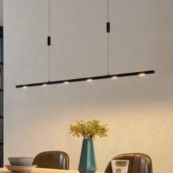 Lucande LED-pendellampe Stakato, 120 cm, 6 lyskilder, dimbar Hot