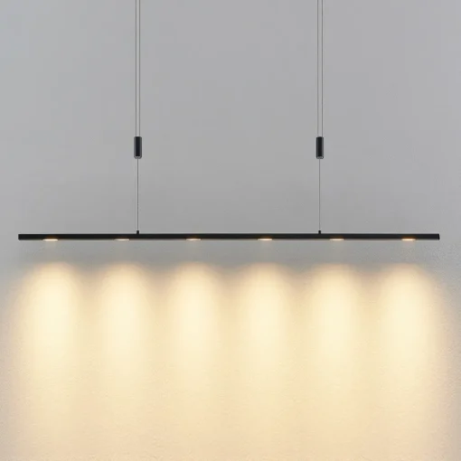Lucande LED-pendellampe Stakato, 120 cm, 6 lyskilder, dimbar Hot