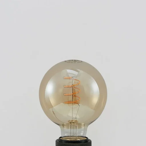Lucande LED-pære E27 G95 4W 2 700 K dimbar rav| E27 Pærer|Dimbar Led-Pære