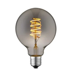 Lucande LED-pære E27 G95 4W smoke 1,800K dimbar Best