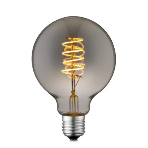 Lucande LED-pære E27 G95 4W smoke 1,800K dimbar Best