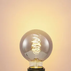 Lucande LED-pære E27 G95 4W smoke 1,800K dimbar Best