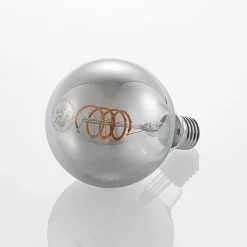 Lucande LED-pære E27 G95 4W smoke 1,800K dimbar Best