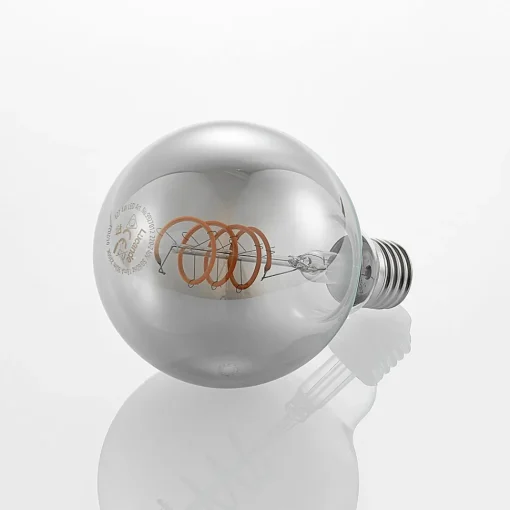Lucande LED-pære E27 G95 4W smoke 1,800K dimbar Best