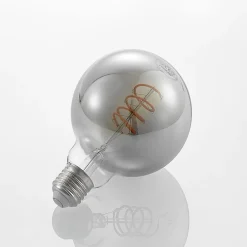 Lucande LED-pære E27 G95 4W smoke 1,800K dimbar Best
