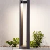 Lucande LED-pullertlampe Dylen, grå, metall, 80 cm, IP65 Discount